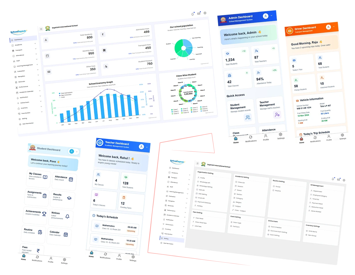 School ERP Dashboard