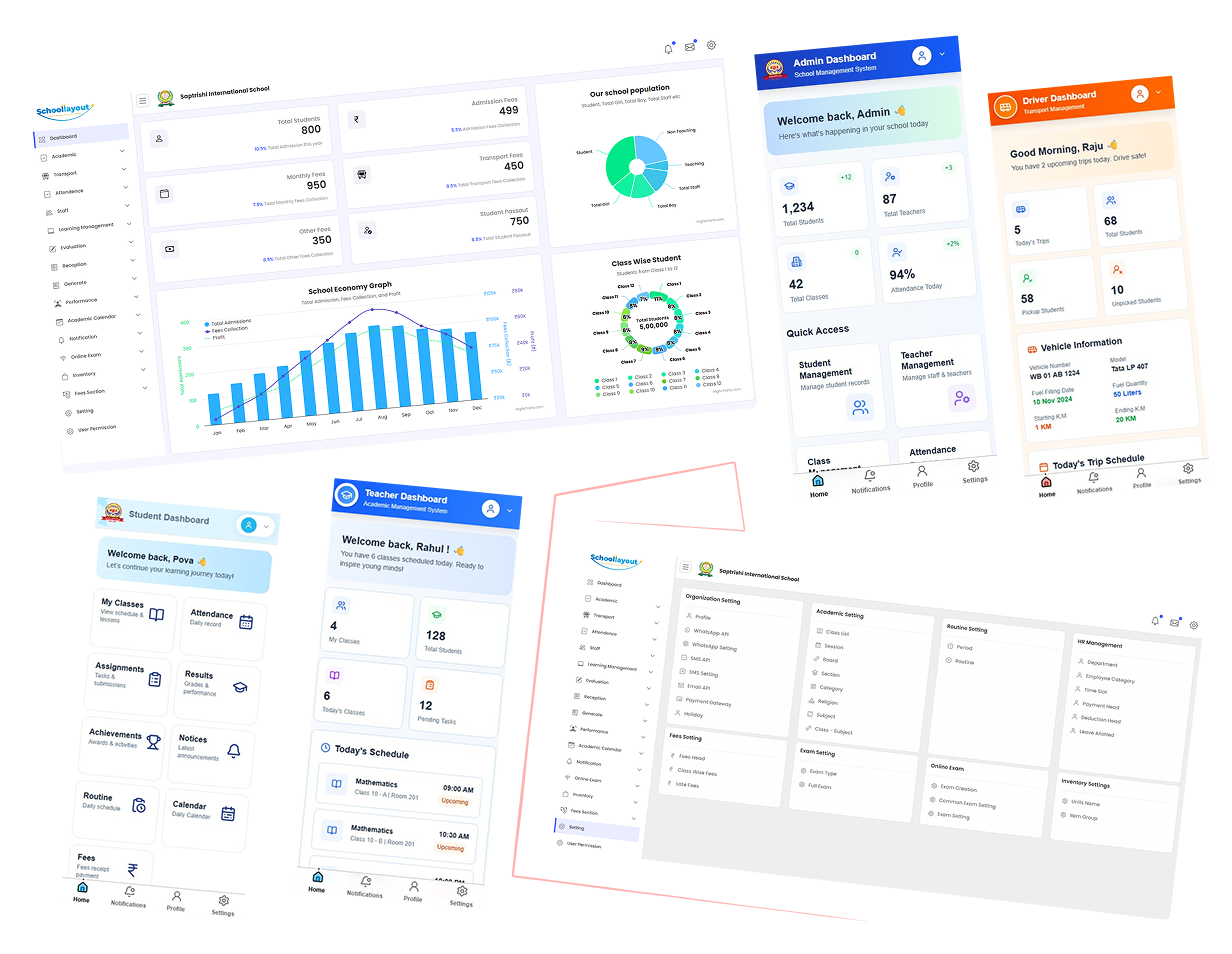 School ERP Dashboard